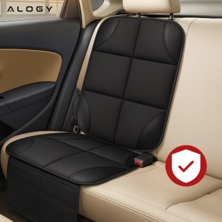Mata ochronna na pojedynczy fotel Alogy SeatShield™ Podkładka pod fotelik Samochodowy dla dziecka Ochraniacz do Auta Czarna