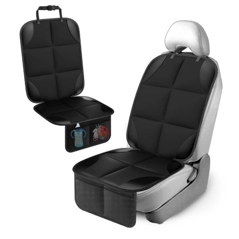 Mata ochronna na pojedynczy fotel Alogy SeatShield™ Podkładka pod fotelik Samochodowy dla dziecka Ochraniacz do Auta Czarna
