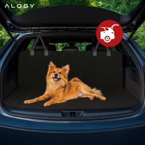 Mata Ochronna na Siedzenie Samochodowe XXL Pokrowiec na Tył Fotel, Osłona do Auta pod Fotelik, dla Psa i Zwierząt, Duża, Alogy S