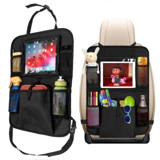 Organizer samochodowy na fotel pokrowiec podróżny do auta ochraniacz osłona Czarny